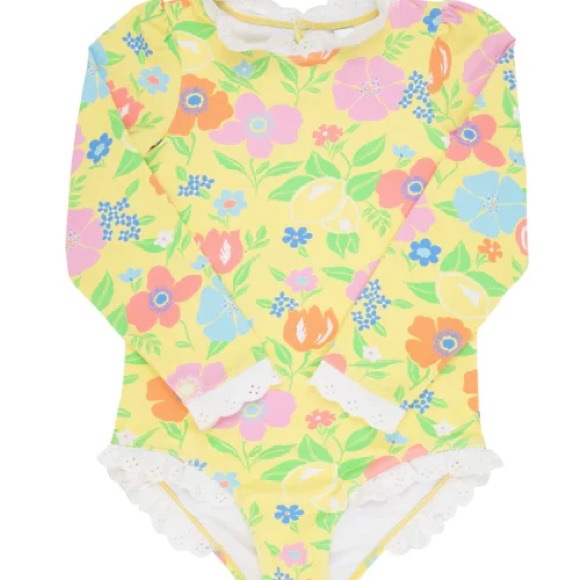 TBBC - Sarasota Surf Suit - Boca Blooms Yellow - Picture 3 of 4